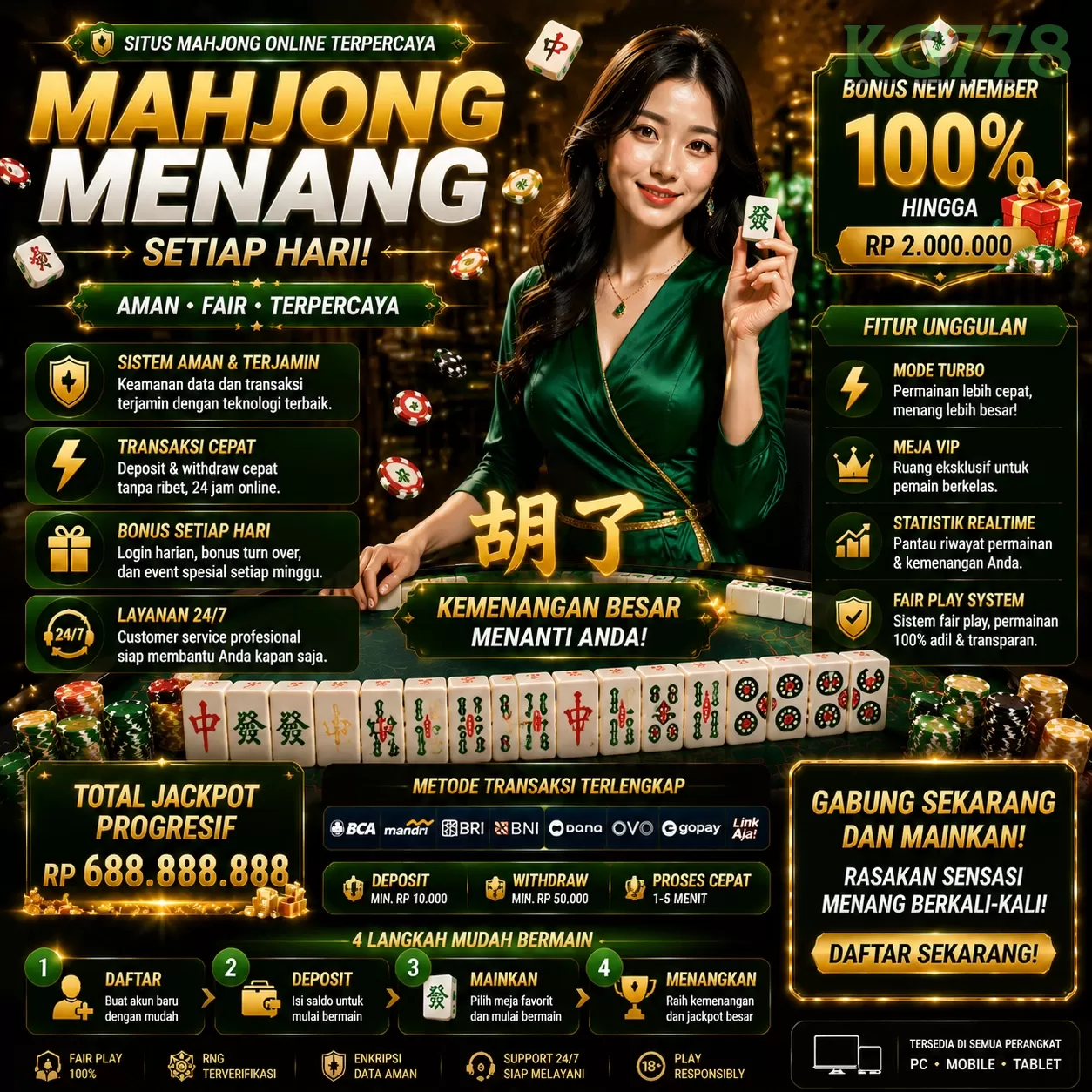 WELCOME BONUS NEW MEMBER 50_ promotion image